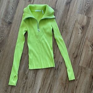 Helmut Lang Neon Green Top